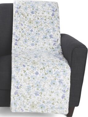 PERI HOME Full/Queen floral printed blanket
